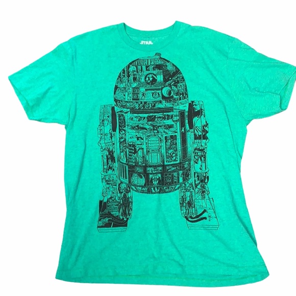 Star Wars Large green short sleeve R2-D2 T-shirt